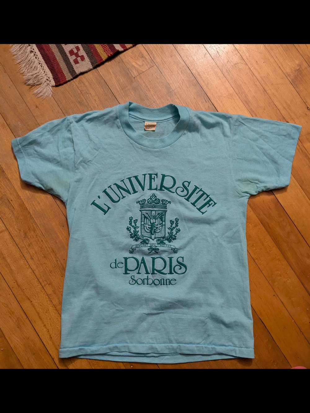Screen Stars Light Blue L'Universite de Paris Graphic Tee